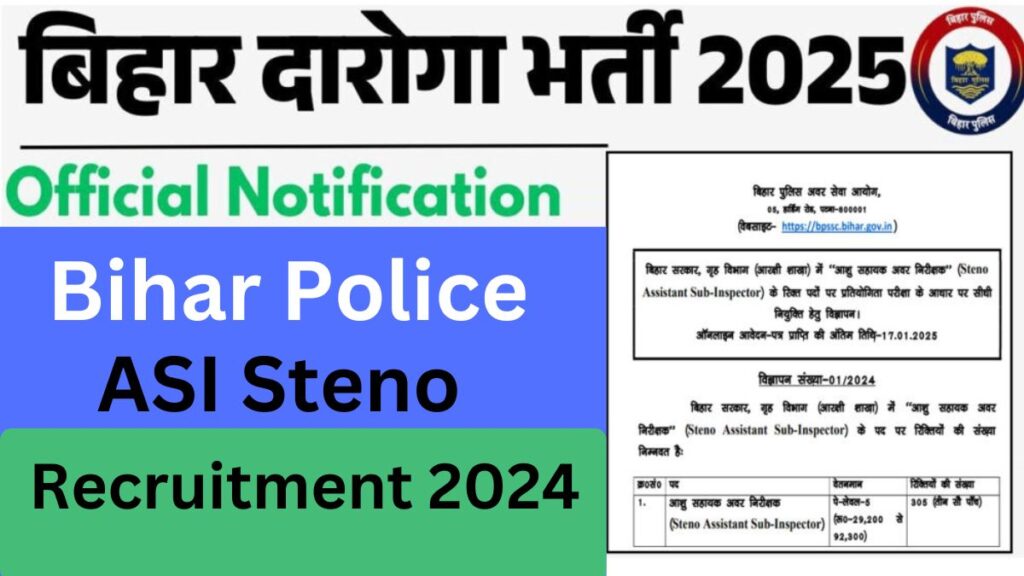 BPSSC ASI Steno Recruitment 2024