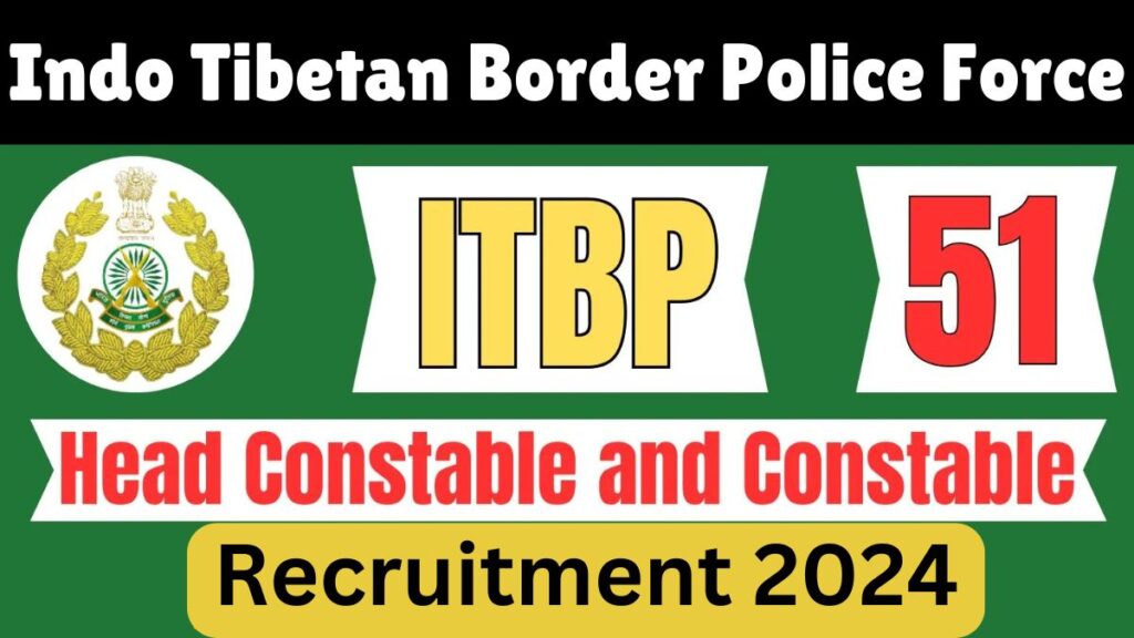 ITBP Head Constable / Constable Motor Mechanic Recruitment 2024