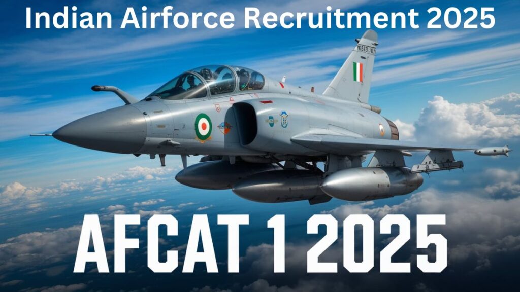 Indian Airforce Recruitment AFCAT 012025 NCC Special Entry