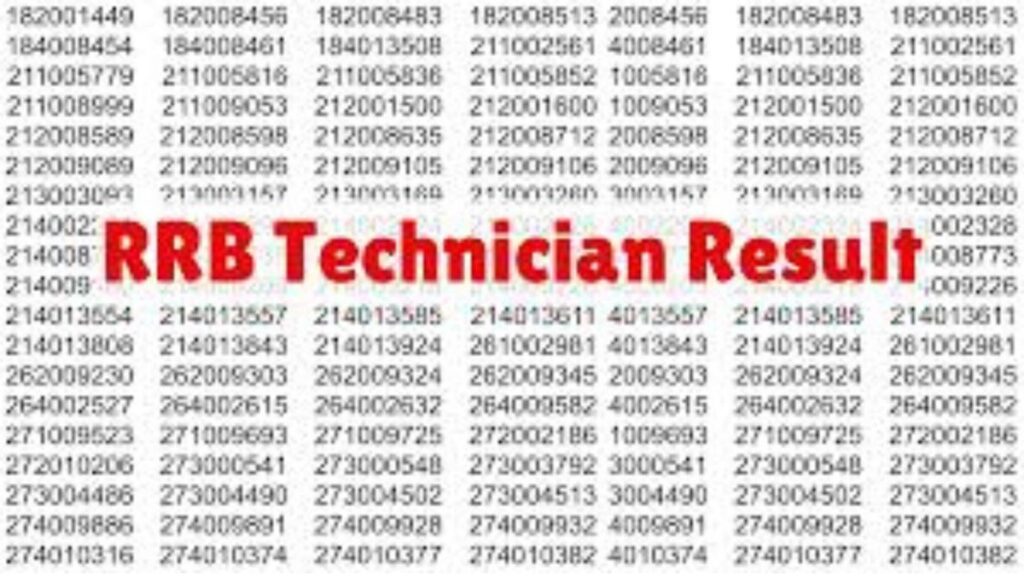 RRB Technician Result